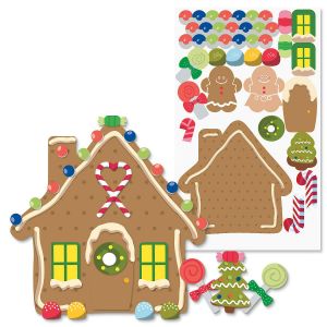 Build-Your-Own Gingerbread House Stickers