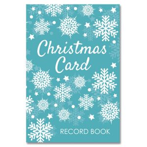 Snowflakes Christmas Card Record Book