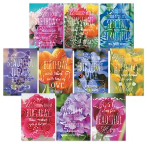 Floral Birthday Cards Value Pack