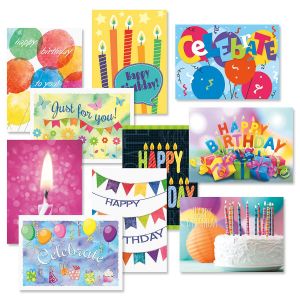 Graphic Birthday Cards Value Pack