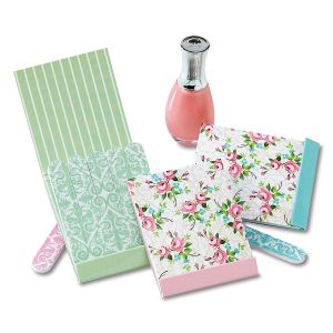 Vintage Flowers Matchbook Emery Boards