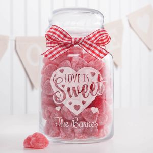 Love Is Sweet Custom Treat Jar 