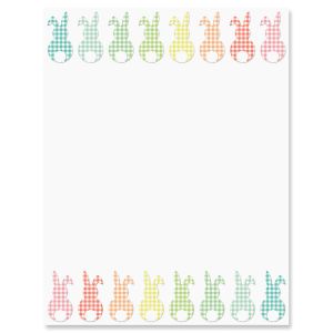 Gingham Bunnies Easter Letter Papers