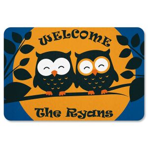 Owl Personalized Halloween Doormat