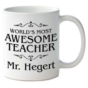 World's Most Awesome Teacher Novelty Mug