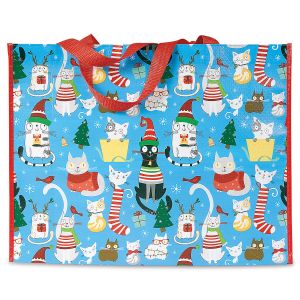 Christmas Cats Large Shopping Bag