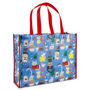 Christmas Cats Large Shopping Bag