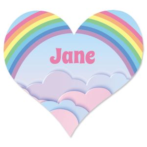 Custom Rainbow Heart Stickers