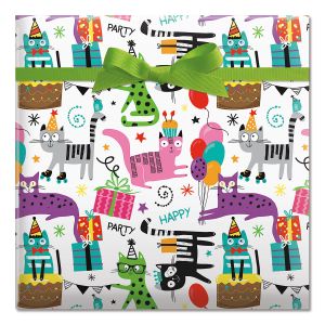 Cats Jumbo Rolled Gift Wrap
