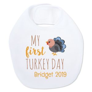 Personalized Baby's First Thanksgving Bib