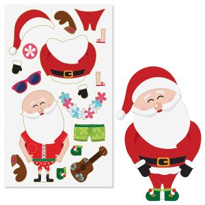 Build-a-Santa Sticker Sheets