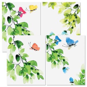 Spring Butterfly Note Cards
