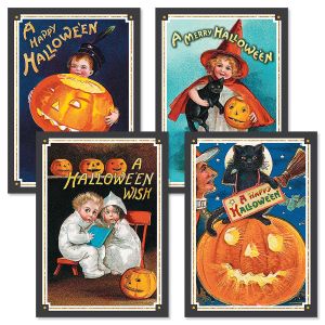 Retro Halloween Greeting Cards 