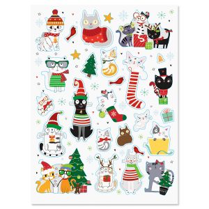 Christmas Cats Stickers