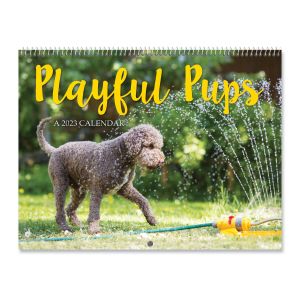 Playful Pups 2023 Wall Calendar