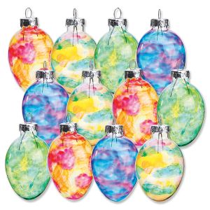Stained Glass Egg Ornaments