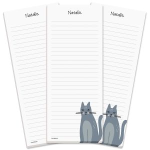 Gray Cat Custom Shopping List Pads