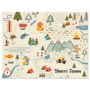Camping Custom Note Cards