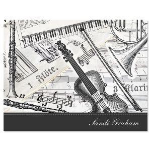 Music Mix Custom Note Cards