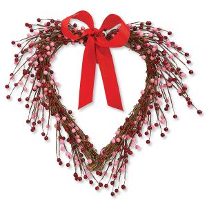 Valentine Heart Berries Wreath
