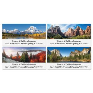 National Park Wonders Return Deluxe Address Labels (4 Designs)