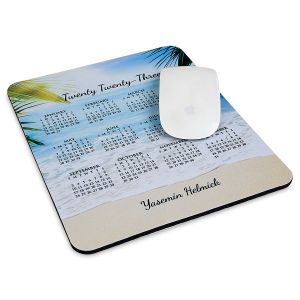Paradise 2023 Personalized Calendar Mousepad