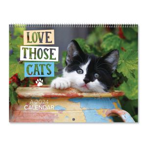 Love Those Cats Wall 2024 Calendar