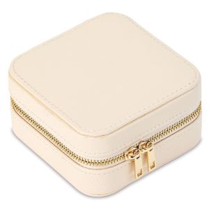 Cream Travel Jewelry Box