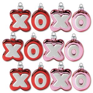 XO Glass Ornaments
