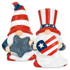 Patriotic Gnome Figurines