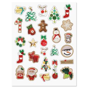 Holiday Buttons Stickers