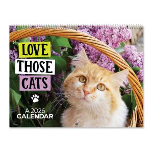 Love Those Cats 2026 Wall Calendar