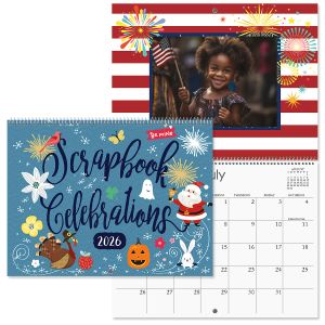Celebrations Scrapbooking 2026 Wall Calendar