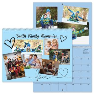Colored Pages Scrapbooking 2026 Wall Calendar