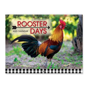 2025 Rooster Days Wall Calendar