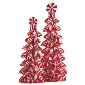 Peppermint Ribbon Candy Trees
