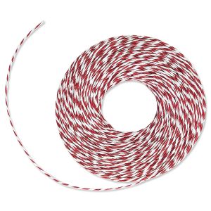 Red & White Twisted Paper Cord