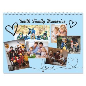 2027 Colored Pages Scrapbooking Wall Calendar