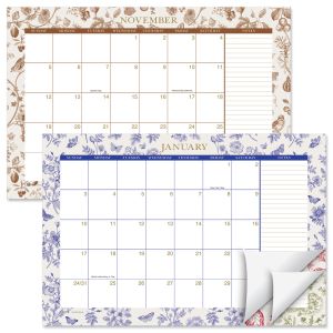 2027–2028 Toile Floral Calendar Pad