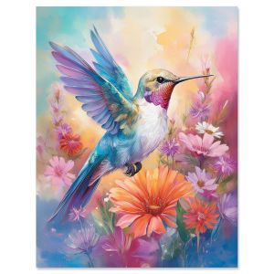 Pastel Hummingbird Note Cards