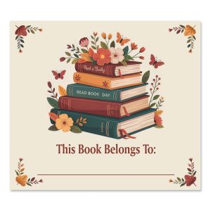 This Book Belongs Bookplate Labels