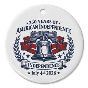 Liberty Bell Round Ornament