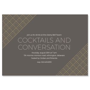 Custom Brilliant Triangle Scallop Invitations