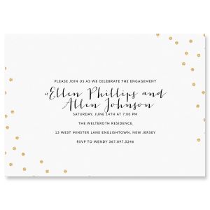 Custom Glitter Confetti Invitations