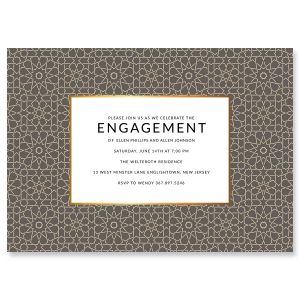 Custom Lavish Geometric Invitations