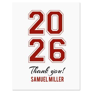 Custom Collegiate Thank You Cards