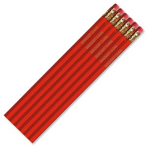 Dark Red #2 Hardwood Custom Pencils