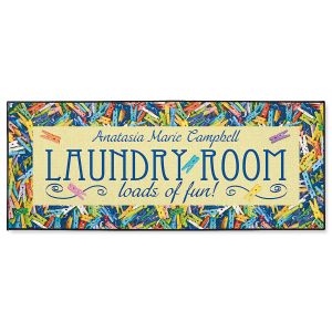 Custom Clothespins Laundry Double-Width Doormat