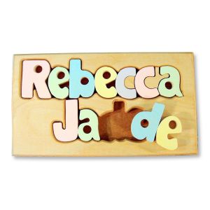 Custom Double Name Board Puzzle