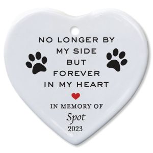 Forever In My Heart Pet Memorial Custom Ornament